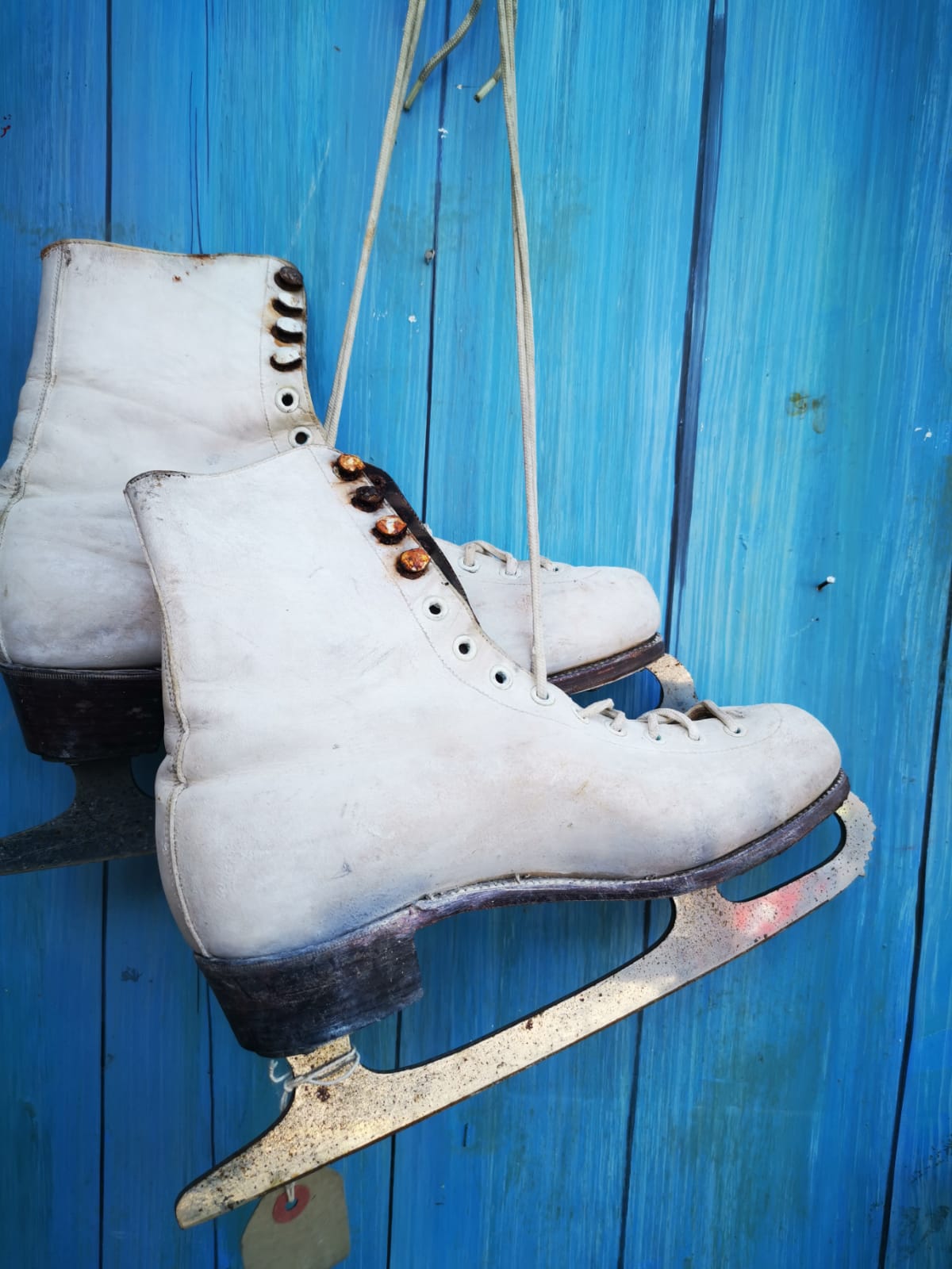 Vintage Leather Ice Skates